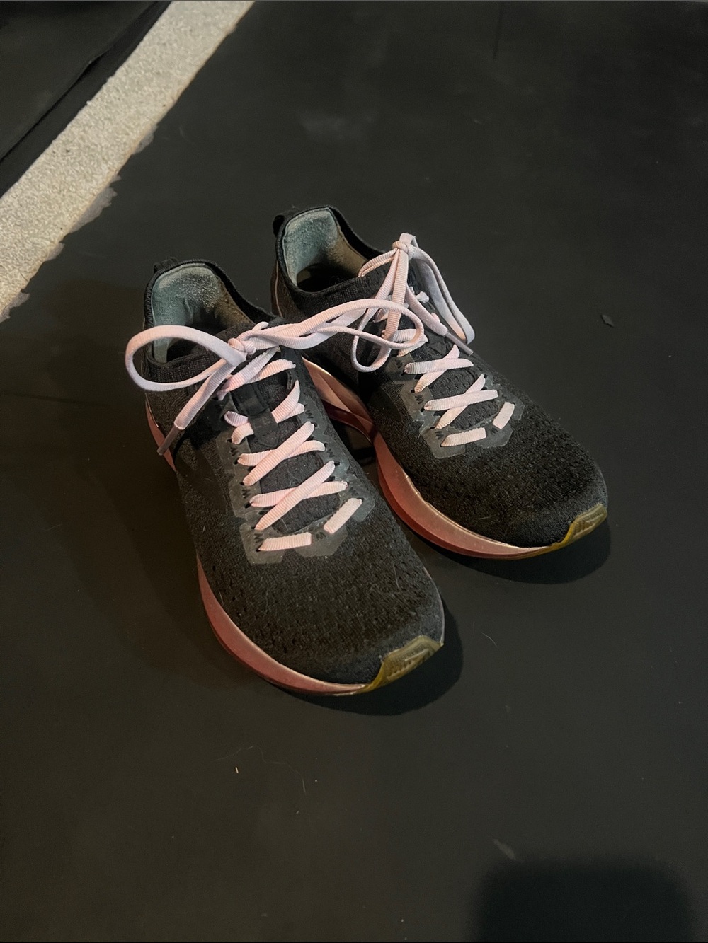 Brooks Women's Black and Pink Athletic Running Shoes